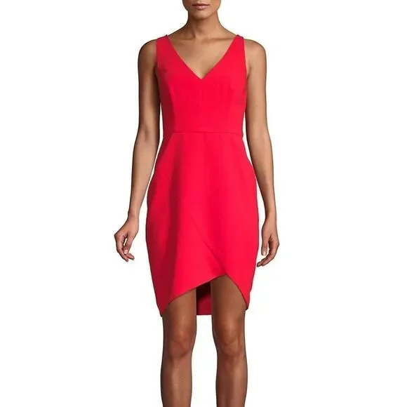 bcbgmaxazria asymmetric mini dress BCBGMAXAZRIA Blue One Shoulder Ruffled Mini Dress – The Untitled Boutique main image 1